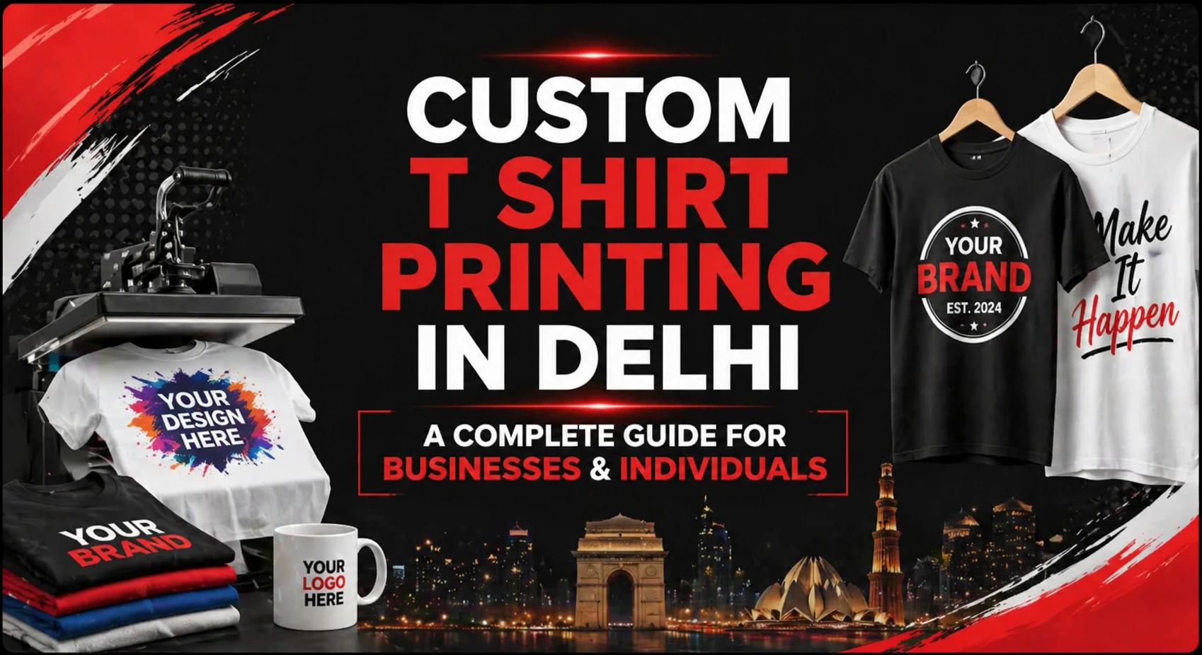 custom t shirt printing in Delhi