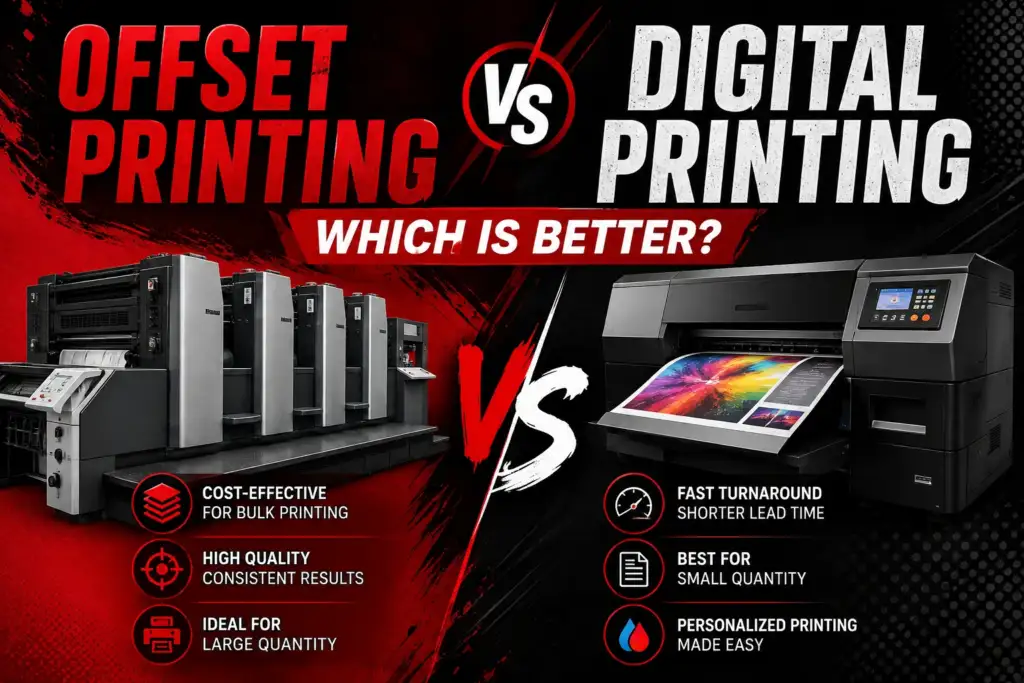 Offset Printing vs Digital Printing