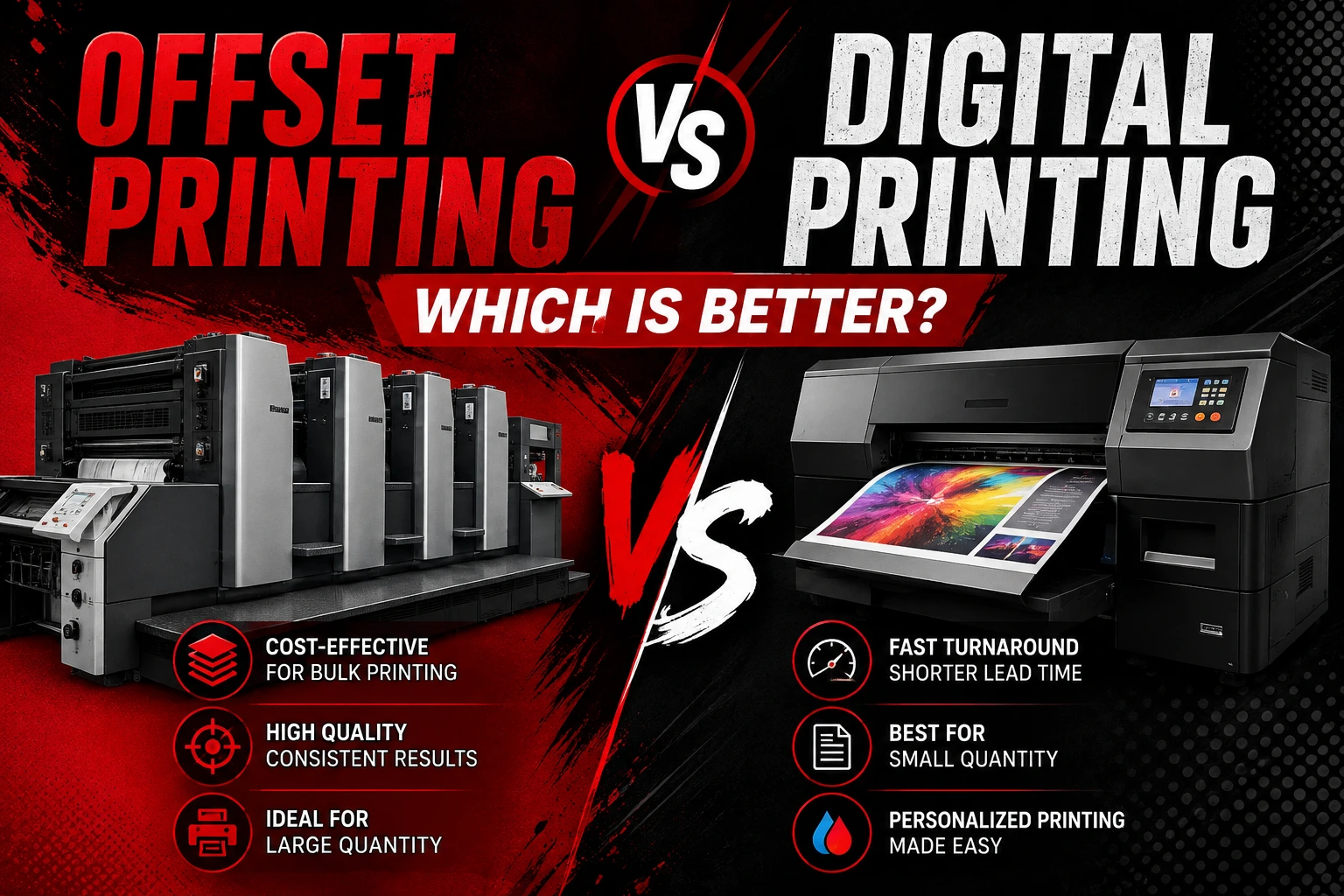 Offset Printing vs Digital Printing